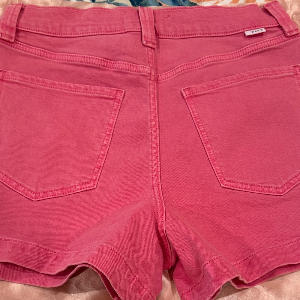 Daze Stylish Pink Jean Shorts for Women - Picture 4 of 4